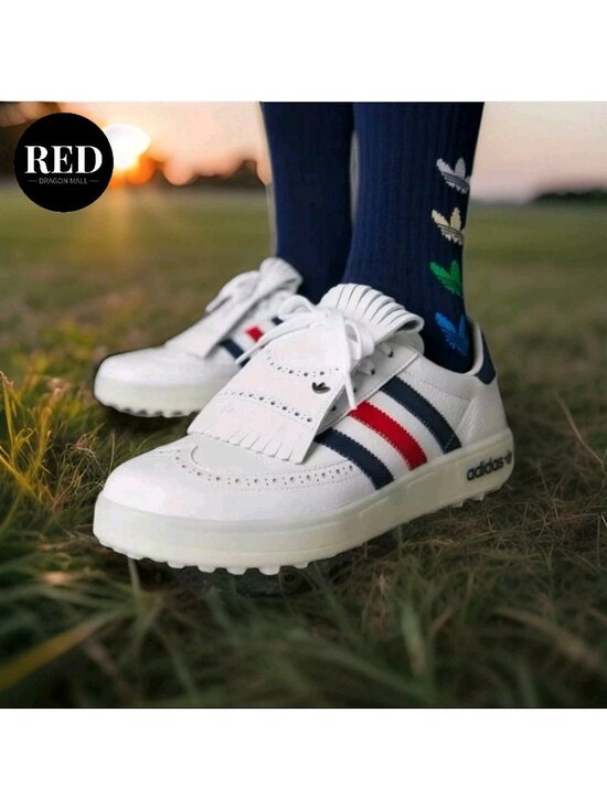 Adidas Coursecup Spikeless Golf Shoes IH2266 White Indigo Scarlet - Men\'s Sz 10 main image 6